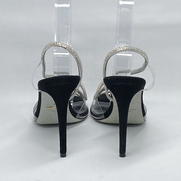 Rene Caovilla 105MM Snake Slingback Sandals size 38.5 - Picture 6 of 14